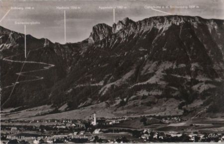 Pfronten - mit Aggenstein - 1960 Pfronten - mit Aggenstein - 1960