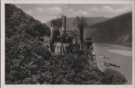 Rüdesheim-Assmannshausen - Schloß Rheinstein - 1952 Rüdesheim-Assmannshausen - Schloß Rheinstein - 1952