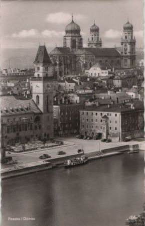 Österreich - Passau - mit Rathaus und Dom - 1964 Österreich - Passau - mit Rathaus und Dom - 1964