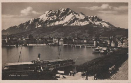 Schweiz - Luzern - mit Pilatus - ca. 1955 Schweiz - Luzern - mit Pilatus - ca. 1955
