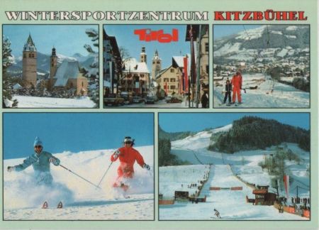 Österreich - Kitzbühel - Wintersportzentrum - ca. 1985 Österreich - Kitzbühel - Wintersportzentrum - ca. 1985