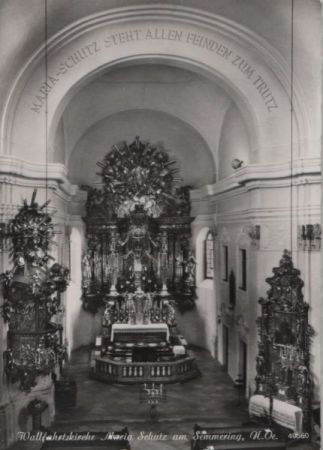 Österreich - Schottwien, Maria Schutz - Wallfahrtskirche - 1963 Österreich - Schottwien, Maria Schutz - Wallfahrtskirche - 1963