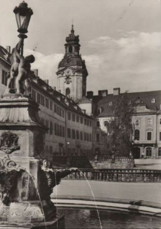 Rudolstadt - Schloß Heidecksburg, Schloßhof - 1975 Rudolstadt - Schloß Heidecksburg, Schloßhof - 1975