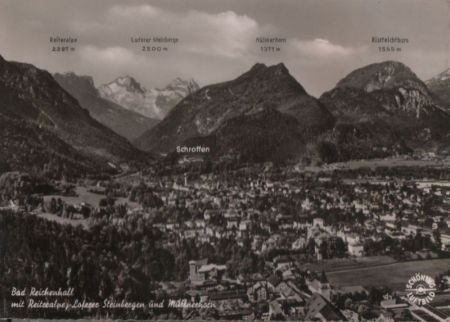 Bad Reichenhall - mit Reiteralpe - 1959 Bad Reichenhall - mit Reiteralpe - 1959