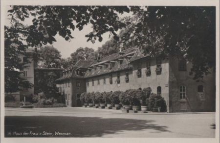 Weimar - Haus der Frau v. Stein - 1930 Weimar - Haus der Frau v. Stein - 1930