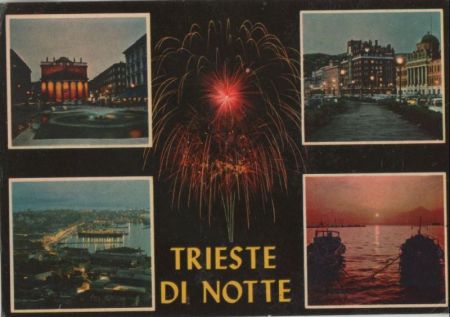 Italien - Triest - di notte - ca. 1980 Italien - Triest - di notte - ca. 1980