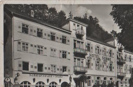 Bad Herrenalb - Herrenalb - Hotel Sonne - 1938 Bad Herrenalb - Herrenalb - Hotel Sonne - 1938