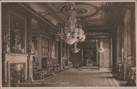 Großbritannien - Windsor - Castle, Throne Room - ca. 1935 Großbritannien - Windsor - Castle, Throne Room - ca. 1935