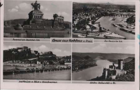 Koblenz - u.a. Am Deutschen Eck - 1956 Koblenz - u.a. Am Deutschen Eck - 1956