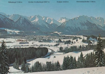 Oberstdorf - vom Jägersberg - 1985 Oberstdorf - vom Jägersberg - 1985