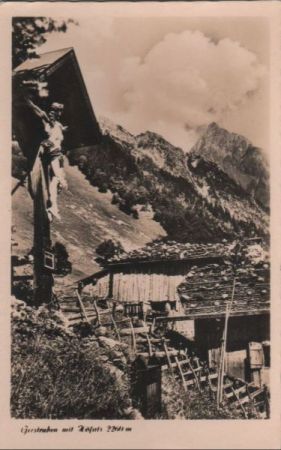 Oberstdorf-Gerstruben - mit Höfats - ca. 1950 Oberstdorf-Gerstruben - mit Höfats - ca. 1950