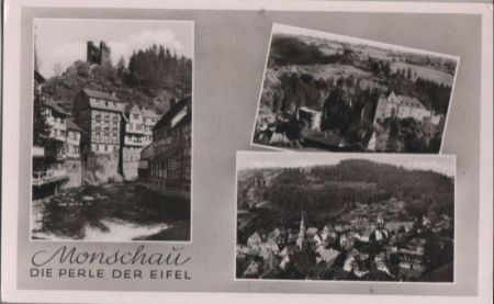 Monschau - 3 Teilbilder - ca. 1960 Monschau - 3 Teilbilder - ca. 1960