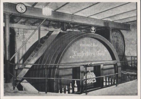 Mainz - Kupferberg Kellerei, Riesenfass - ca. 1955 Mainz - Kupferberg Kellerei, Riesenfass - ca. 1955