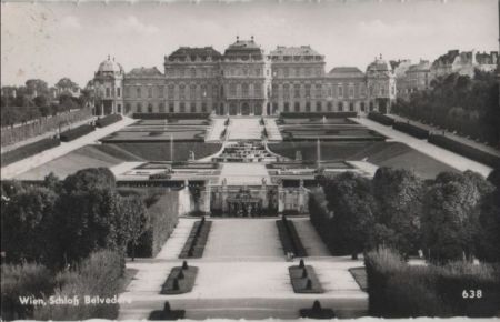 Österreich - Wien - Schloß Belvedere - ca. 1955 Österreich - Wien - Schloß Belvedere - ca. 1955