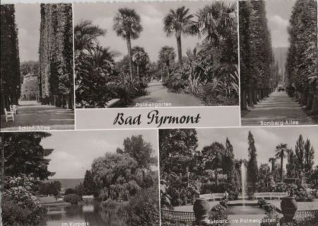 Bad Pyrmont - u.a. Schloß-Allee - ca. 1965 Bad Pyrmont - u.a. Schloß-Allee - ca. 1965
