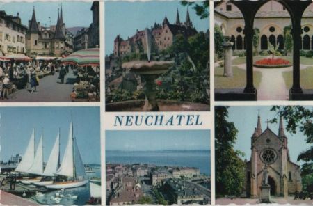 Schweiz - Neuchâtel - mit 6 Bildern - ca. 1960 Schweiz - Neuchâtel - mit 6 Bildern - ca. 1960