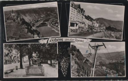Cochem - u.a. Sessellift - ca. 1960 Cochem - u.a. Sessellift - ca. 1960