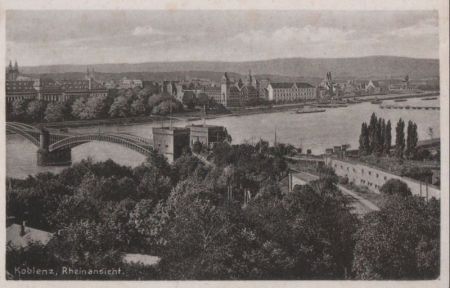 Koblenz - Rheinansicht - ca. 1950 Koblenz - Rheinansicht - ca. 1950