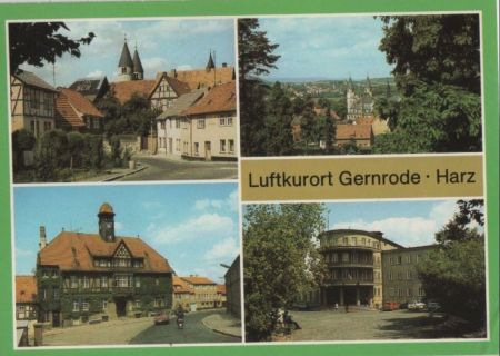 Gernrode - u.a. Rathaus - 1986 Gernrode - u.a. Rathaus - 1986