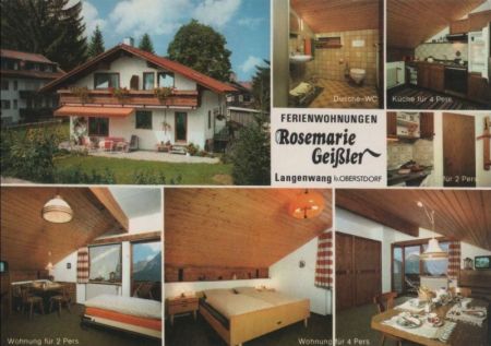 Fischen - Langenwang, Ferienwohnungen Geißler - ca. 1980 Fischen - Langenwang, Ferienwohnungen Geißler - ca. 1980