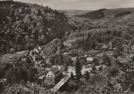 Treseburg - Blick vom Aussichtspunkt - 1970 Treseburg - Blick vom Aussichtspunkt - 1970