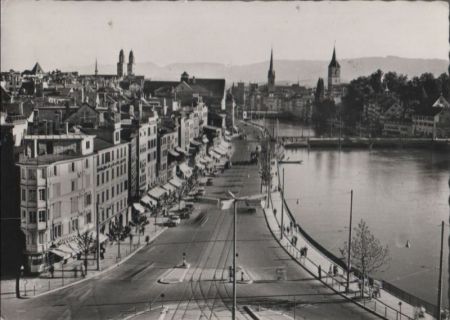 Schweiz - Zürich - Limmatquai - 1959 Schweiz - Zürich - Limmatquai - 1959