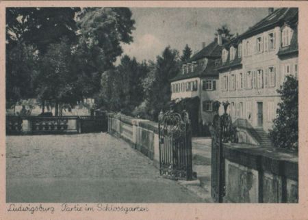 Ludwigsburg - im Garten des Schlosses - ca. 1950 Ludwigsburg - im Garten des Schlosses - ca. 1950
