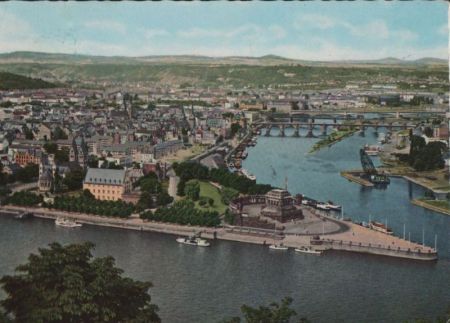 Koblenz - Deutsches Eck - ca. 1970 Koblenz - Deutsches Eck - ca. 1970