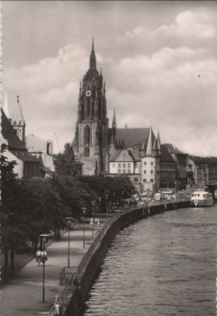 Frankfurt Main - Mainufer und Dom - ca. 1965 Frankfurt Main - Mainufer und Dom - ca. 1965
