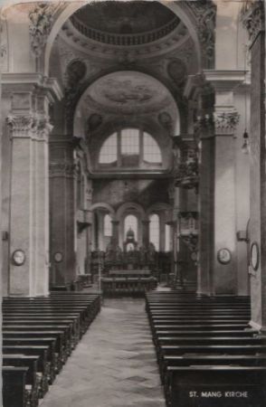 Füssen - St.-Mang-Kirche - ca. 1960 Füssen - St.-Mang-Kirche - ca. 1960