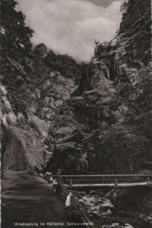 Höllental (Schwarzwald) - Hirschsprung - 1957 Höllental (Schwarzwald) - Hirschsprung - 1957