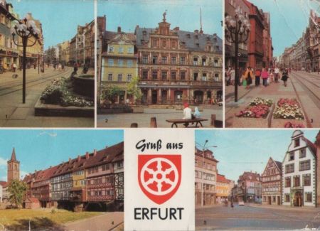 Erfurt - u.a. Krämerbrücke - 1984 Erfurt - u.a. Krämerbrücke - 1984
