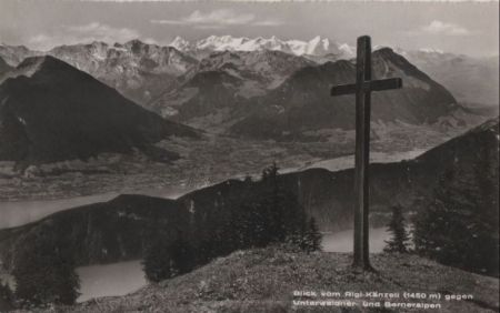 Schweiz - Rigi - Blick vom Känzeli gegen Unterwaldner Alpen - ca. 1950 Schweiz - Rigi - Blick vom Känzeli gegen Unterwaldner Alpen - ca. 1950