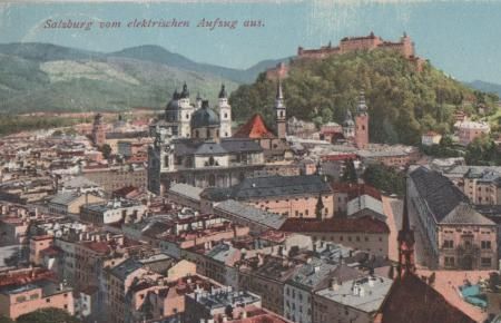 Österreich - Salzburg vom elektrischen Auszug aus - 1927 Österreich - Salzburg vom elektrischen Auszug aus - 1927