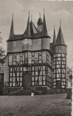 Frankenberg - 10türmiges Rathaus - ca. 1955 Frankenberg - 10türmiges Rathaus - ca. 1955