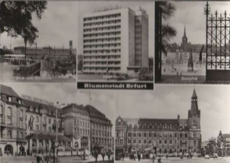 Erfurt - u.a. Blick vom Stadtpark - 1975 Erfurt - u.a. Blick vom Stadtpark - 1975