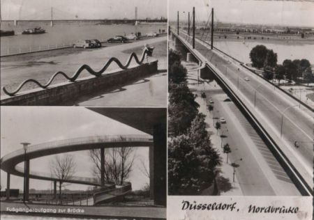 Düsseldorf - Nordbrücke - 1963 Düsseldorf - Nordbrücke - 1963