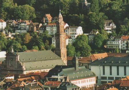 Heidelberg - Jesuitenkirche, Alte und Neue Universität - ca. 1995 Heidelberg - Jesuitenkirche, Alte und Neue Universität - ca. 1995