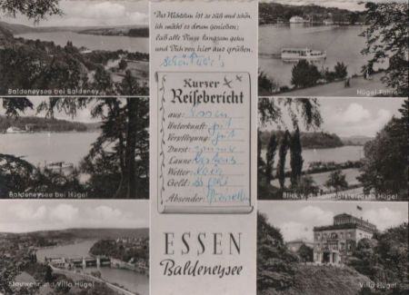 Essen - u.a. Hügel-Fähre - 1961 Essen - u.a. Hügel-Fähre - 1961