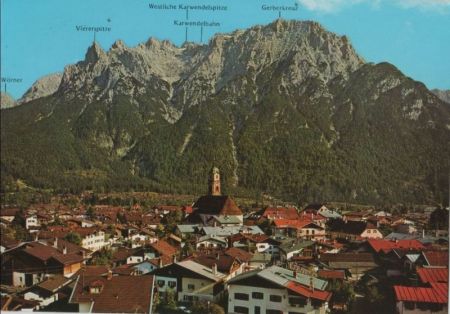 Mittenwald - gegen Karwendelgebirge - 1982 Mittenwald - gegen Karwendelgebirge - 1982