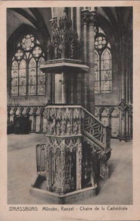 Straßburg - Münster, Kanzel - ca. 1940 Straßburg - Münster, Kanzel - ca. 1940
