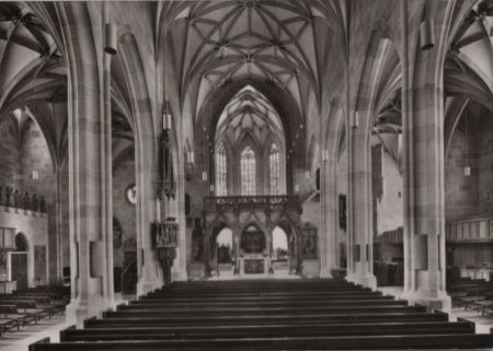 Tübingen - Evang. Stiftskirche nach Erneuerung - ca. 1960 Tübingen - Evang. Stiftskirche nach Erneuerung - ca. 1960