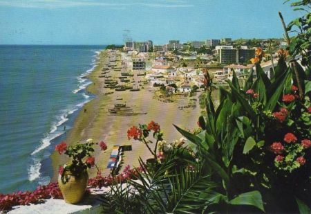 Spanien - Torremolinos - Strand Carihuela - 1965 Spanien - Torremolinos - Strand Carihuela - 1965
