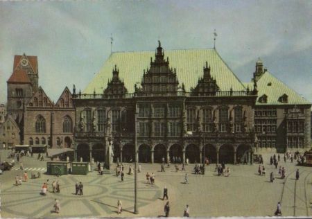Bremen - Marktplatz und Rathaus - ca. 1975 Bremen - Marktplatz und Rathaus - ca. 1975