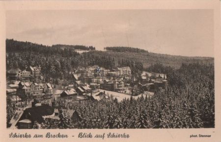 Schierke - Blick auf den Ort - 1960 Schierke - Blick auf den Ort - 1960