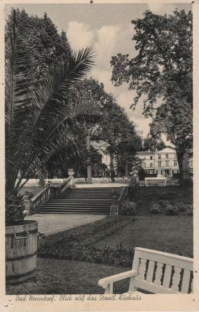 Bad Nenndorf - Blick auf das Staatl. Kurhaus - 1956 Bad Nenndorf - Blick auf das Staatl. Kurhaus - 1956