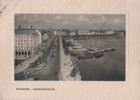 Hamburg - Jungfernstieg - ca. 1955 Hamburg - Jungfernstieg - ca. 1955