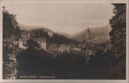 Baden-Baden - Gesamtansicht - 1929 Baden-Baden - Gesamtansicht - 1929