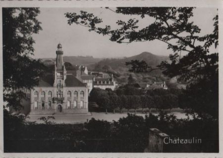 Frankreich - Chateaulin - Hotel de Ville - 1942 Frankreich - Chateaulin - Hotel de Ville - 1942