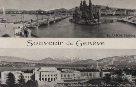 Schweiz - Genf / Genève - mit 2 Bildern - 1961 Schweiz - Genf / Genève - mit 2 Bildern - 1961